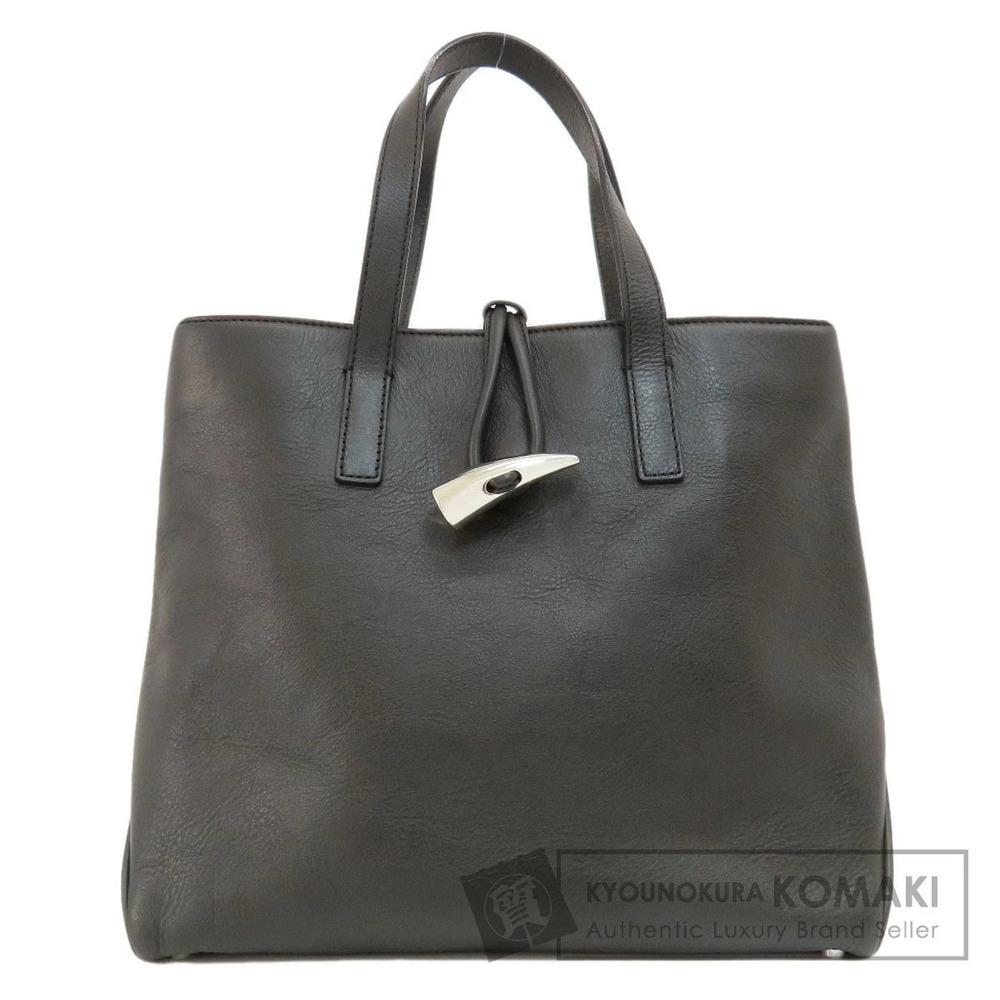 Burberry toggle button Nova check tote bag leather